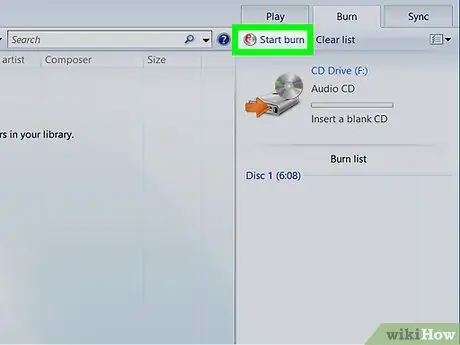 Windows Media Player ашиглан CD хуулах эсвэл шарах 15 -р алхам