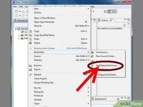 Ajouter des fichiers JAR aux chemins de génération de projet dans Eclipse (Java) Étape 28