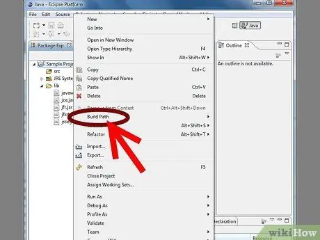 Legg til JAR til Project Build -baner i Eclipse (Java) Trinn 6