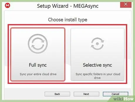 Izmantojiet MEGA Sync Client operētājsistēmā Windows 5. darbība