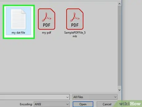 Öppna en DAT -fil Steg 6