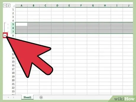 إخفاء الصفوف في Excel الخطوة 5