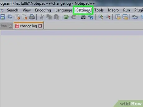 Használja a Notepad ++ 12. lépést