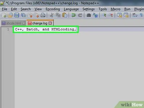 Notepad++ Adım 17'yi kullanın