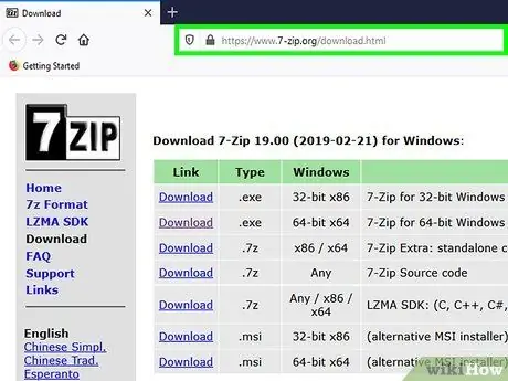 Otvorite 7z datoteke 7. korak