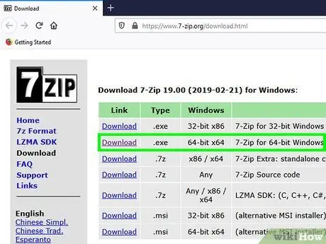 Otvorite 7z datoteke 8. korak