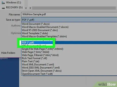 Spremite PDF datoteku Korak 20