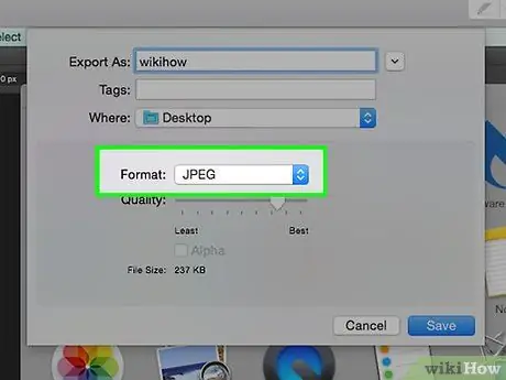 Converter imagens em JPEG ou outras extensões de arquivo de imagem Etapa 4