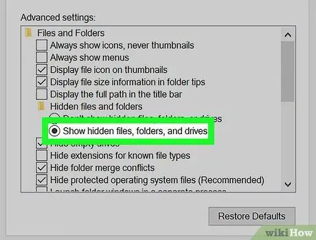 Rechercher les fichiers et dossiers cachés dans Windows Étape 5