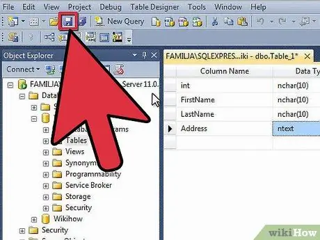 Creazione di un database SQL Server Passaggio 9