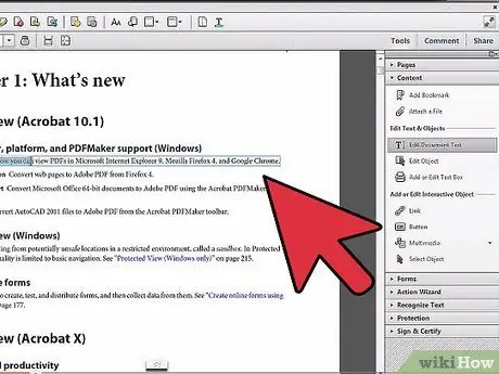 Uređivanje teksta u programu Adobe Acrobat 18. korak