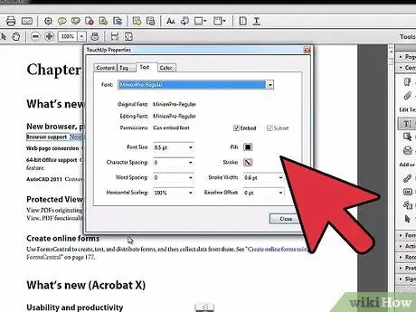 ტექსტის რედაქტირება Adobe Acrobat– ში ნაბიჯი 6