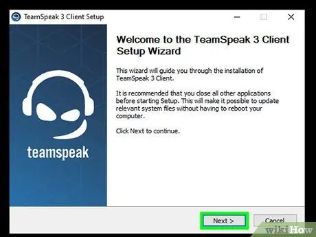 Gunakan Teamspeak Langkah 3