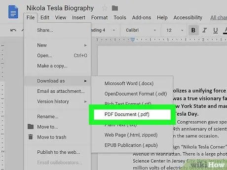 Converti un documento Microsoft Word in formato PDF Passaggio 14