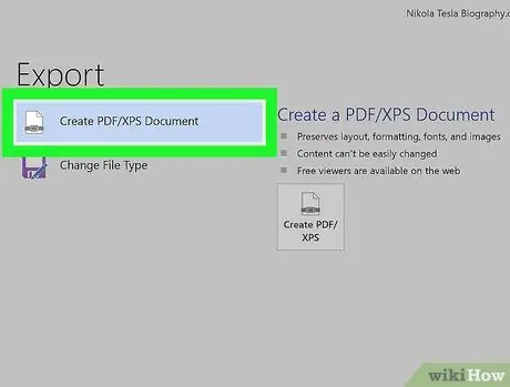 Converti un documento Microsoft Word in formato PDF Passaggio 18