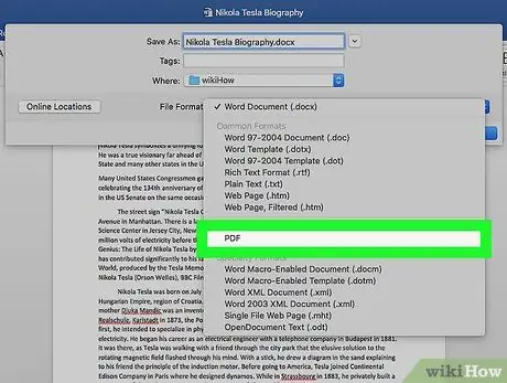 Converti un documento Microsoft Word in formato PDF Passaggio 28