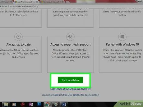 Dapatkan Microsoft Office Secara Percuma Langkah 1