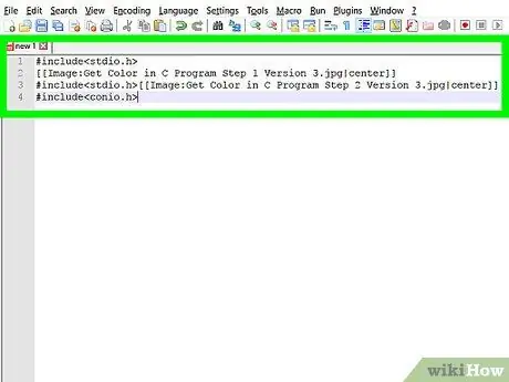 Kumuha ng Kulay sa C Program Hakbang 2