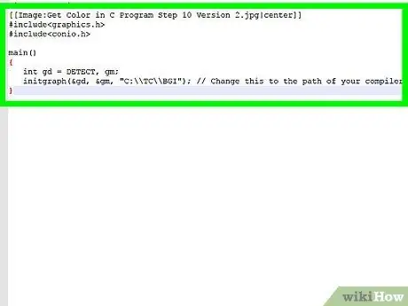 Kumuha ng Kulay sa C Program Hakbang 7