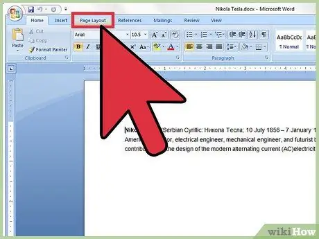 Įtraukite pirmąją kiekvienos „Microsoft Word“pastraipos eilutę. 6 veiksmas