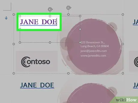 Gumawa ng Mga Business Card sa Microsoft Word Hakbang 5