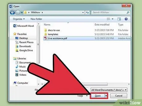 Word бағдарламасында PDF ашыңыз 7 -қадам