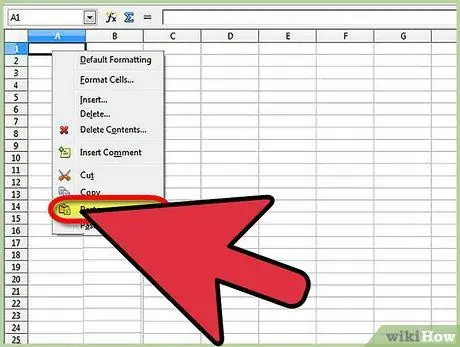 Odstráňte duplikáty v programe Open Office Calc, krok 1