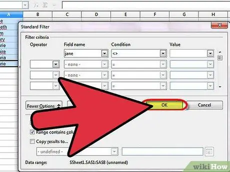 Hiqni kopjet në Open Office Calc Hapi 5