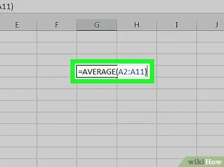 Calculeu una puntuació Z a Excel Pas 2