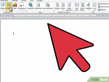 Make a Timeline on Microsoft Word Step 1