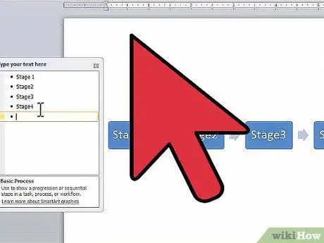 Sukurkite laiko juostą „Microsoft Word“5 veiksme