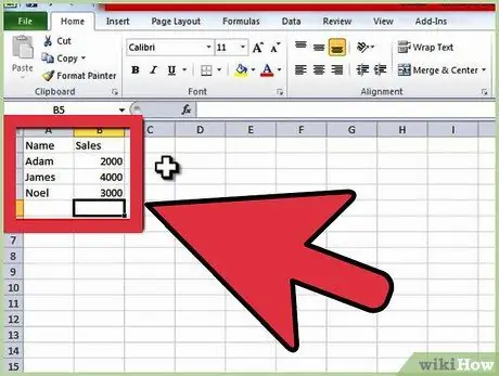 Buat Grafik di Excel 2010 Langkah 3