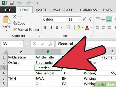 Gumawa ng isang Ibinahaging Spreadsheet Hakbang 2