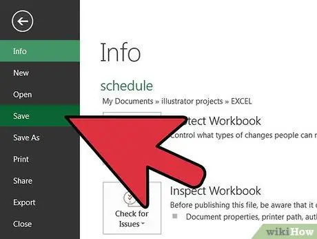 Gumawa ng isang Ibinahaging Spreadsheet Hakbang 7