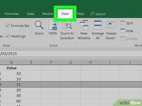 Congelar les cel·les a Excel Pas 6