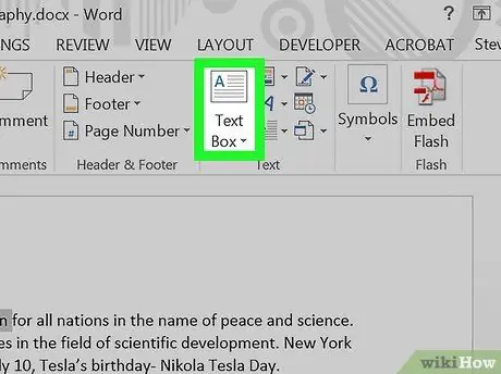 Microsoft Word -də mətni döndərin 5 -ci addım