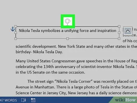 Kierrä tekstiä Microsoft Wordissa Vaihe 7