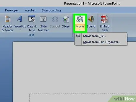 Video manustamine PowerPointi 4. samm