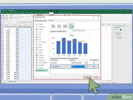 Tilføj en anden Y -akse til en graf i Microsoft Excel Trin 12