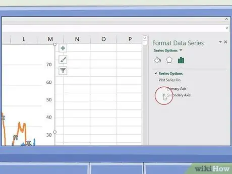 Krok 7: Přidejte druhou osu Y do grafu v aplikaci Microsoft Excel