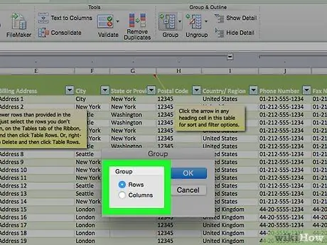 קבץ ומתאר נתוני Excel שלב 11 קבץ ומתאר נתוני Excel שלב 11