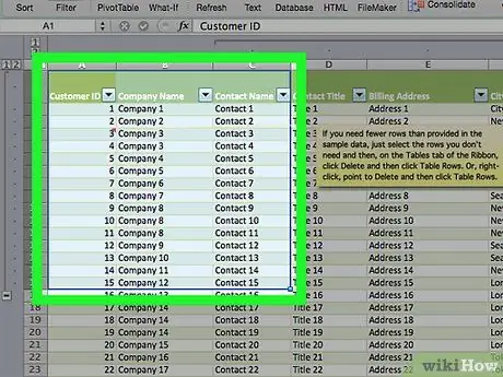 Групиране и очертаване на данни на Excel Стъпка 7