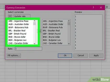 Lumikha ng isang Currency Converter Sa Microsoft Excel Hakbang 25