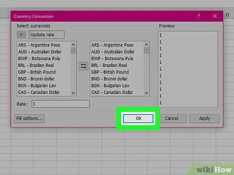 Opret en valutaomregner med Microsoft Excel Trin 27