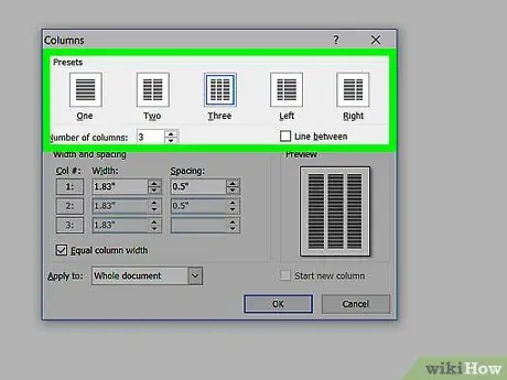 Kolommen toevoegen in Microsoft Word Stap 11