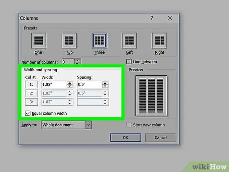 Spalten in Microsoft Word hinzufügen Schritt 12