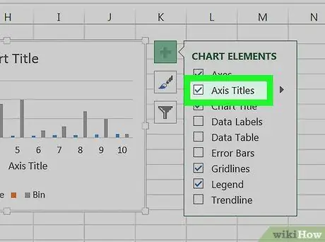 Etiqueta els eixos a Excel Pas 4