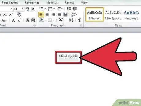 Překreslit znaky v aplikaci Microsoft Word, krok 9