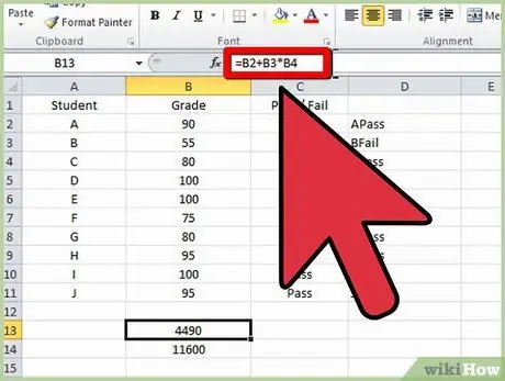 Digitare le formule in Microsoft Excel Passaggio 7