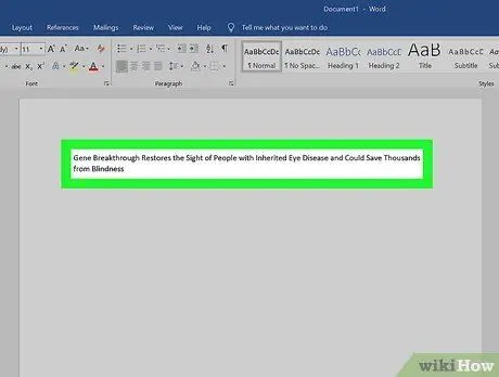 Vytvorte noviny v programe Microsoft Word, krok 6